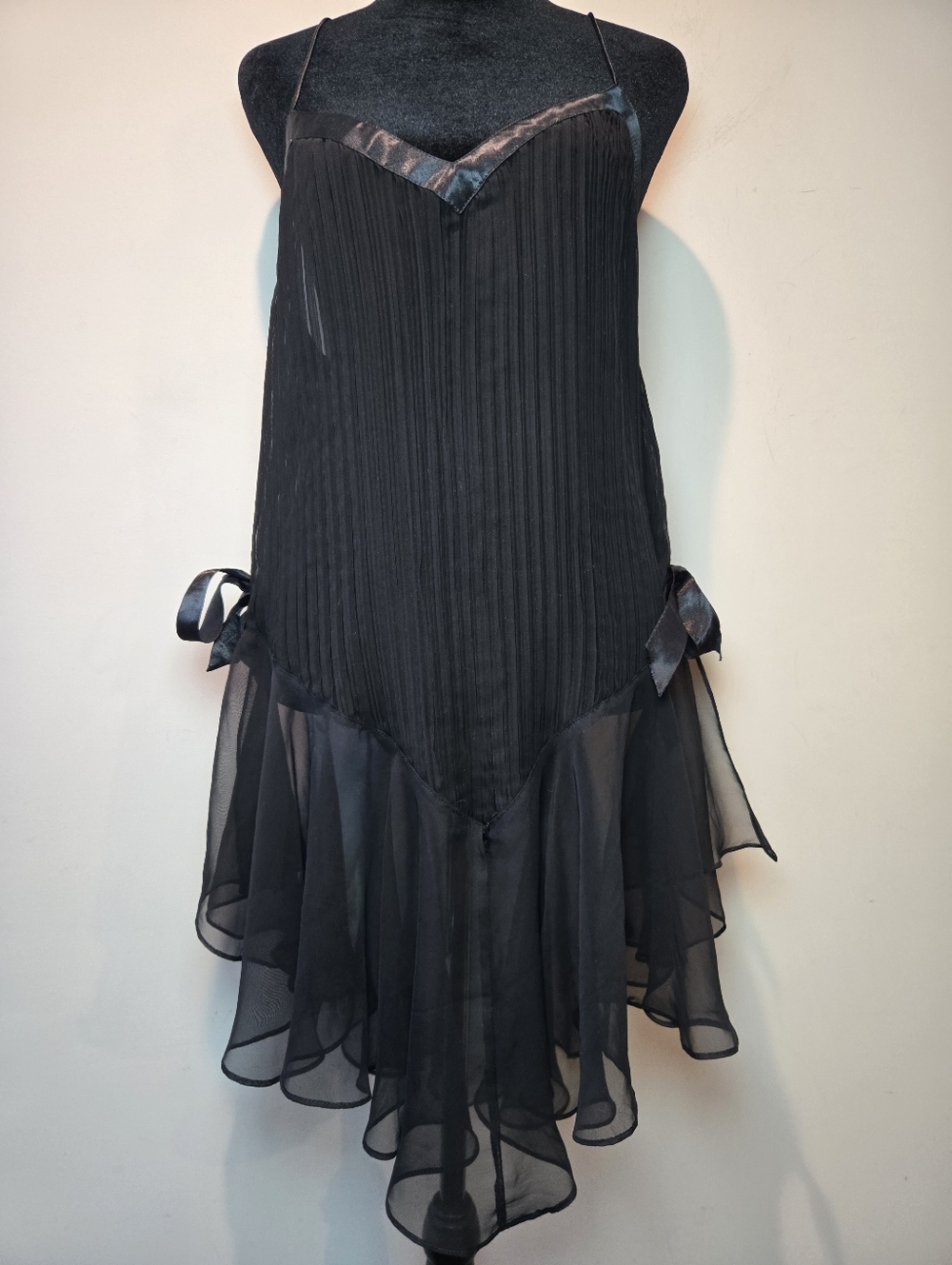 Victoria's Secret Nightie Women's Small Vintage Black Sexy Sheer Negligee 90s